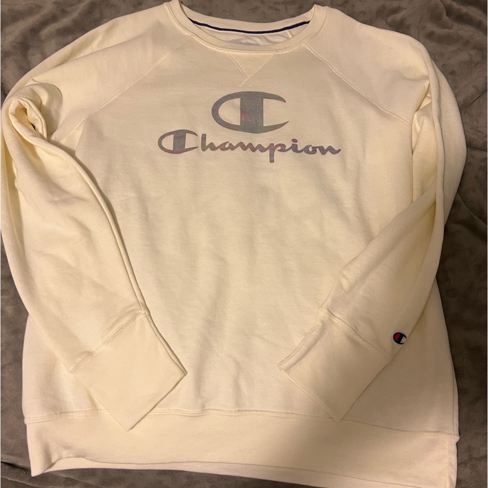 New off-white champions pull over hoodie